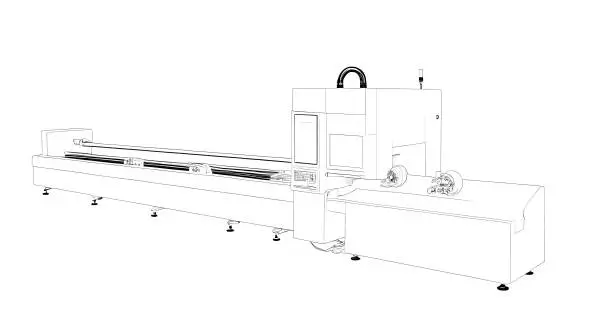 standard laser tube cutter outline 600px